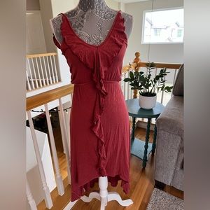 Red summer dress